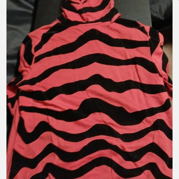 New Rich Star Blue Eyed Red Tiger Stripe Jacket Pullover Hoodie Men's Size XL - Picture 4 of 4